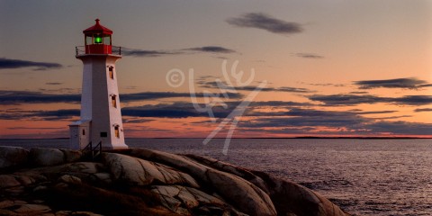 NOVA SCOTIA Peggy's Cove Sunset